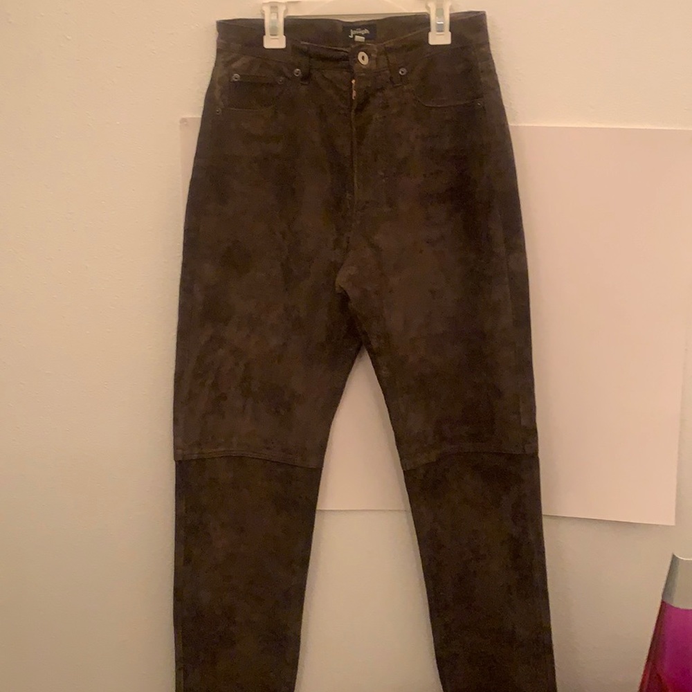 For Joseph 100% brown leather pants